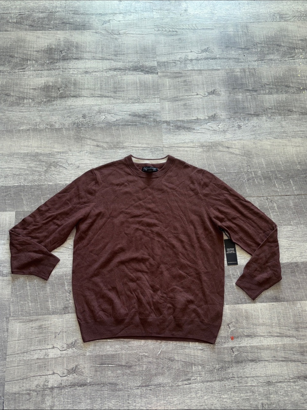 Christian Lacroix 100% Extra Fine Merino Wool Crewneck Sweater